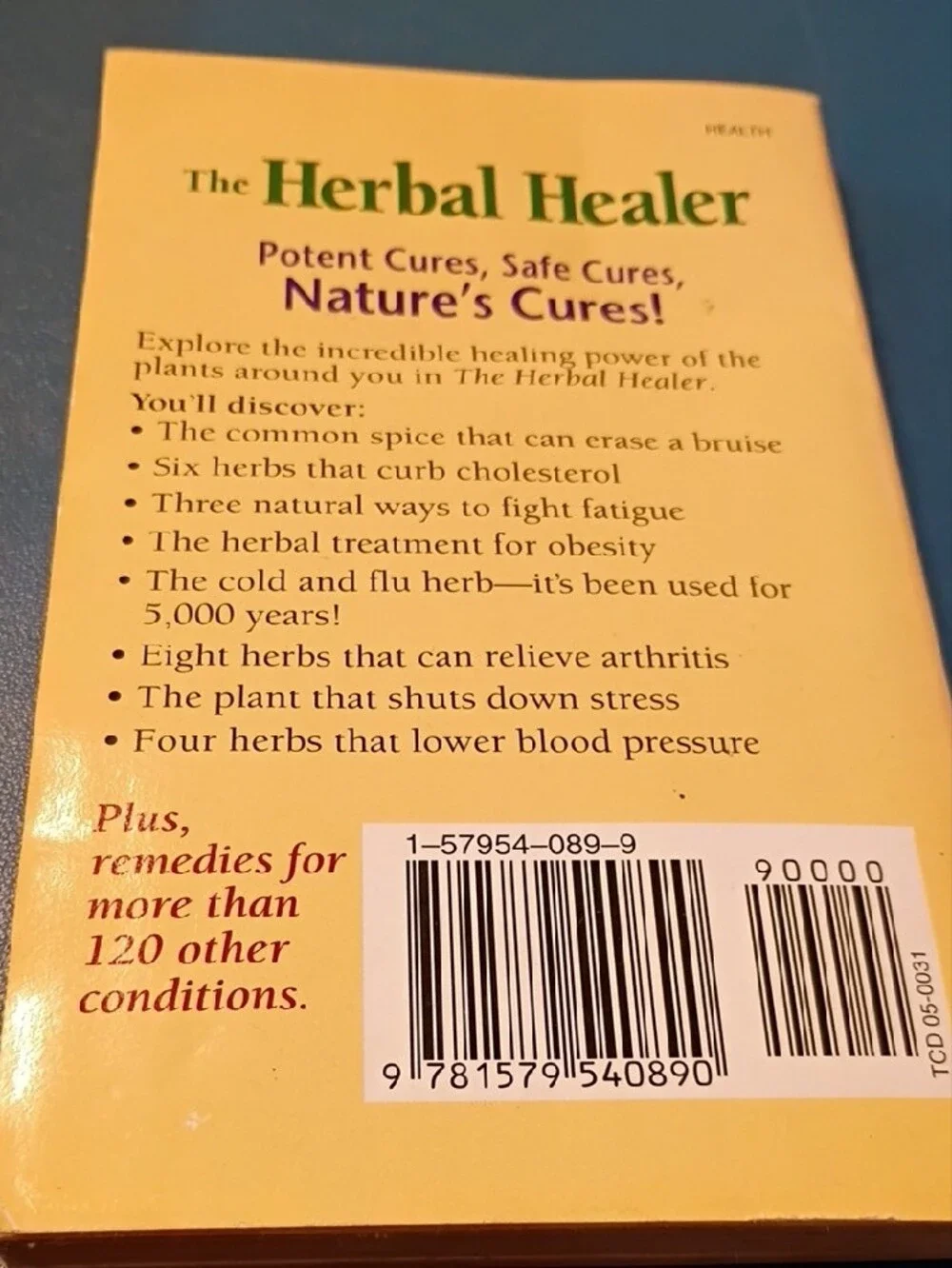Herbal Healing Coffee Table Book Trio - Yellow, White, Green Covers